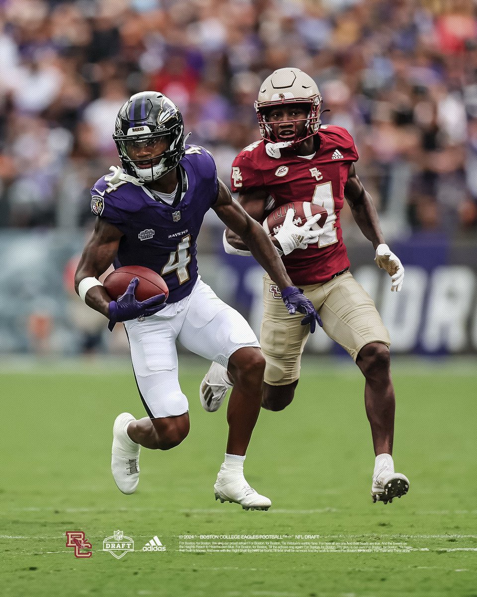 4️⃣ showed out in year one 🔥 - 2023 22nd overall pick - The most catches (77) and receiving yards (858) in a season by a @Ravens rookie - 6 total TD’s @ZayFlowers x #NFLDraft