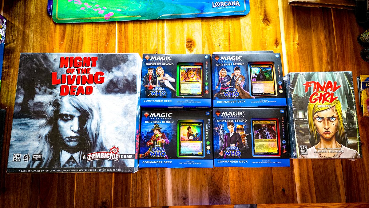 We are getting into ALL kinds of games around here lately...what do you like to play #MutantFam? Any horror based TCG games I need to know about? P.s. I'm just stepping into Magic with these sets, then I found out they have #Godzilla cards & now I already have a problem. 😅