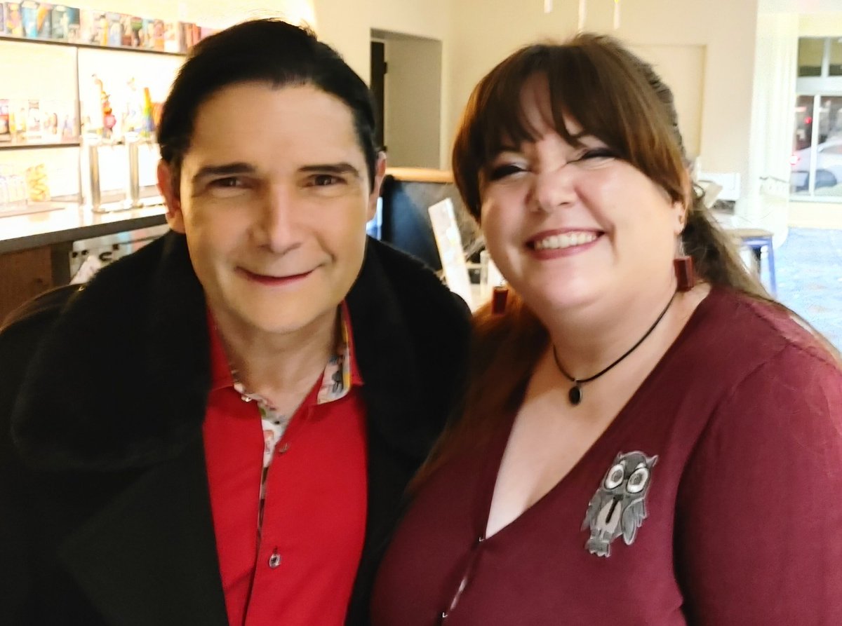 After a lifetime of admiration, I finally got to meet @Corey_Feldman and he was super lovely! #filmx #coreyfeldman #filmtwitter