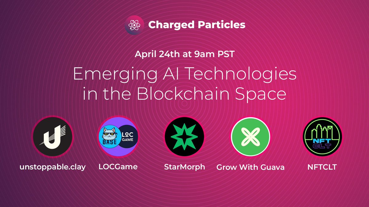 Join us tomorrow for an enlightening panel discussion with special guests: @sandy_carter of @unstoppableweb @mikmiro of @LOCgameio @Cybersage_ of @StarmorphAI @NFTMami of @GrowWithGuava @diamondoll_nft of @nftclt x.com/i/spaces/1OyKA…