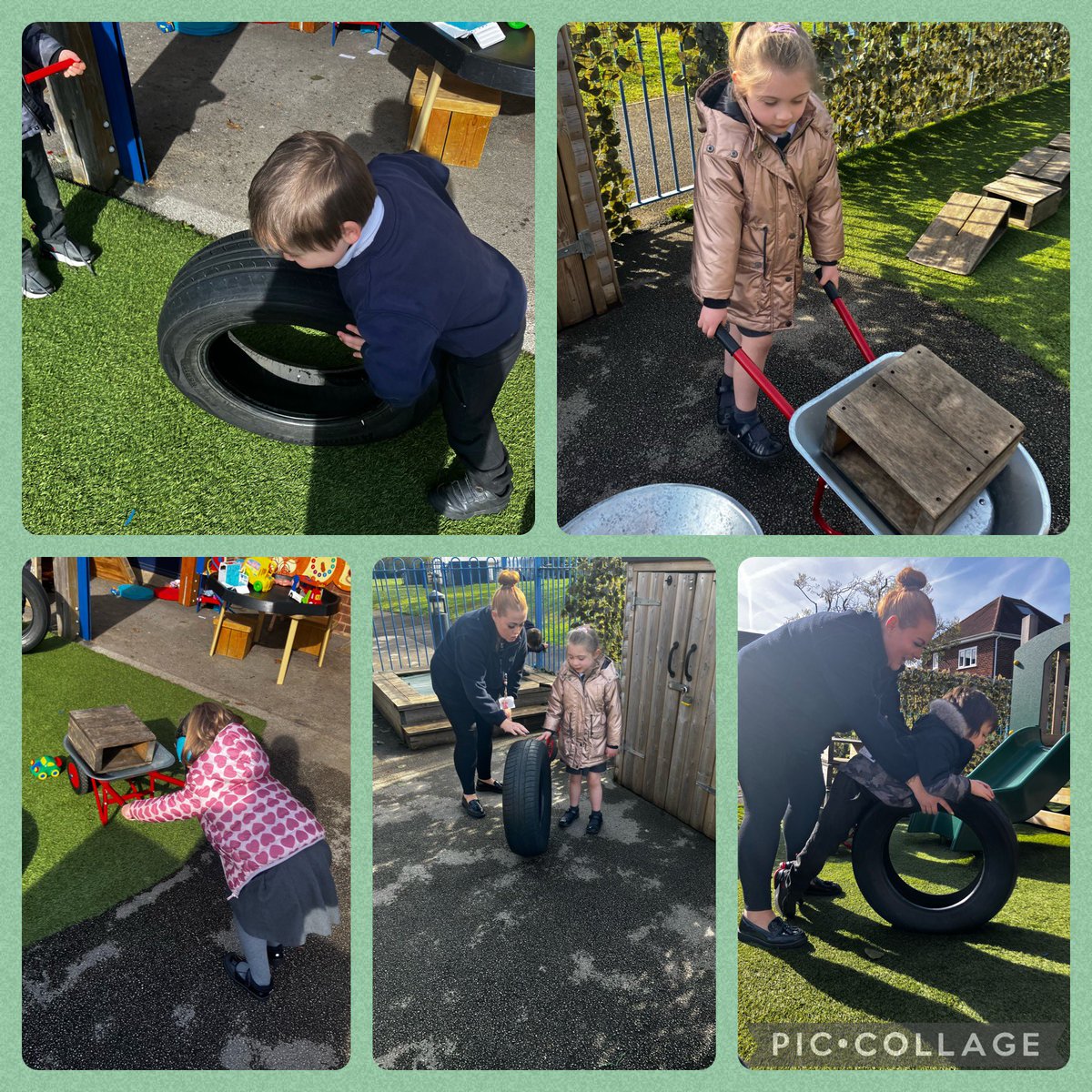 We did a great job this morning during our sensory session. We worked on a great proprioception activity by pushing some heavy items around. This is great to self regulate the children by getting some sensory input. <a href="/BarntonMissR/">Miss Rutter</a> <a href="/BarntonMrsJA/">Mrs Allan</a>
