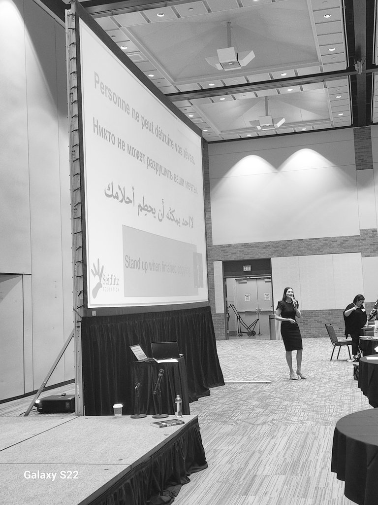 Comprehensible input is not enough to produce native-like output. Students need to be given sufficient opportunities to use language in meaningful ways- taken from "Building Better Writers" by Natalie Heckman. I truly enjoyed hearing you speak <a href="/NataliaESL/">Natalia Heckman</a> #SeidlitzLitConf