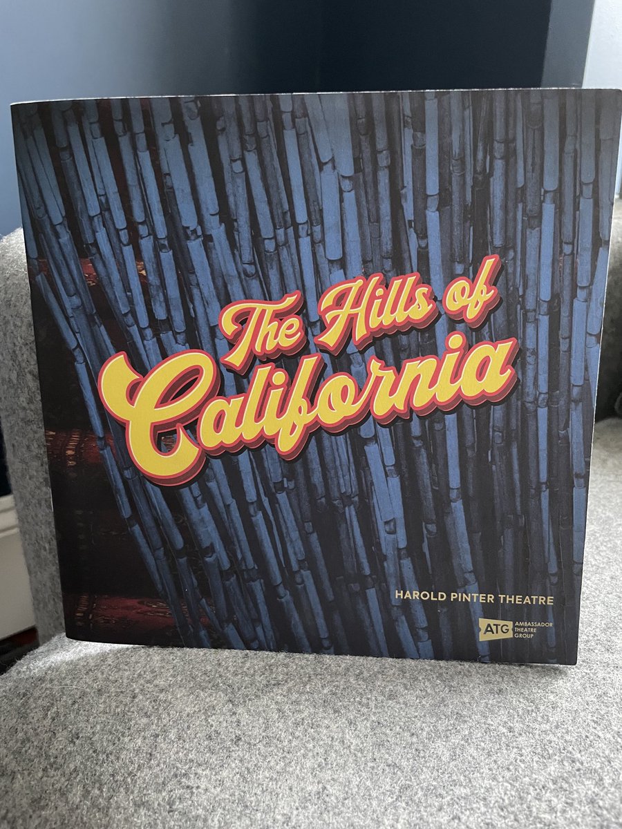 This is my recent favourite. Superb performances and holds your attention throughout. It’s 3 hours but doesn’t feel like it - no greater praise! #TheHillsOfCalifornia, set in 70s Blackpool. @HPinterTheatre