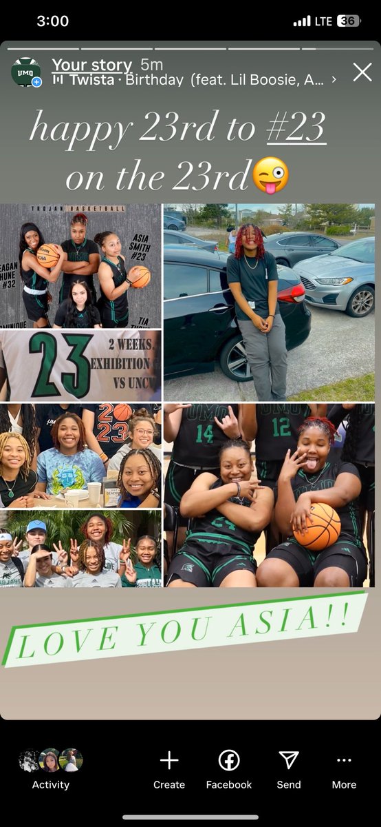 Happy 23rd to #23 on the 23rd😜 Wishing Senior Asia Smith the happiest birthday yet And a wonderful next chapter- the best is yet to come! #Family