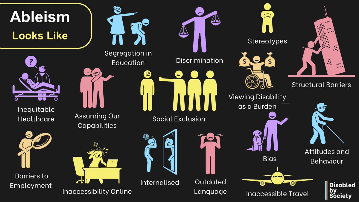 A1: We need to be open to learning. Challenging learnt behaviours, beliefs, attitudes, and our own bias. We need to engage, connect, and listen to Disabled people. We need to understand disability is diverse.

@AXSChat @debraruh @NeilMilliken @AkwyZ #AXSCHAT