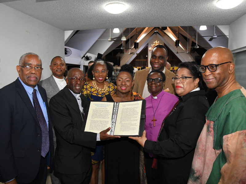 Jamaican government Minister, the Hon Olivia Grange, accepts the United Reformed Church’s apology for its role in transatlantic slavery . ow.ly/EfQs50Rm8IS #Apology #transatlanticslavery