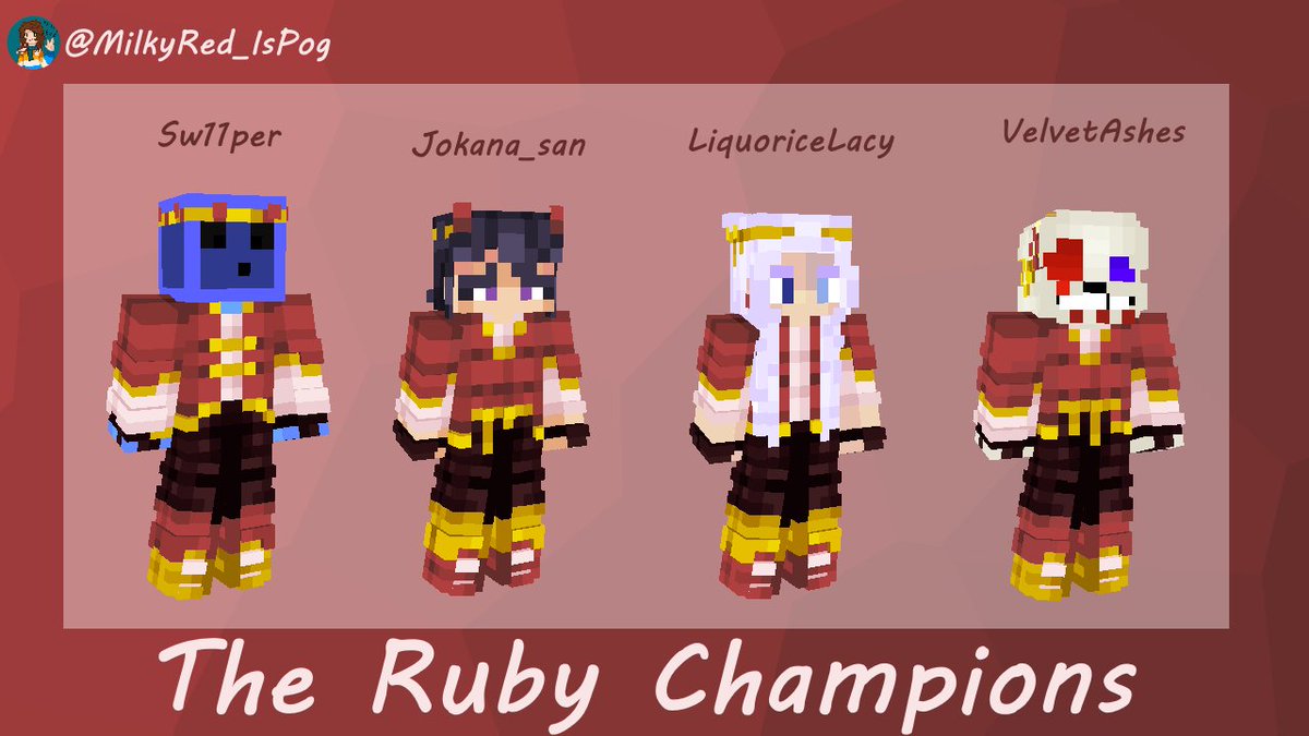 Blissful Ruby Champions!! DLs in replies RTs are appreciated [@Sw11per, @Nikita__san, @LiquoriceLacy, @VelvetAshes]
