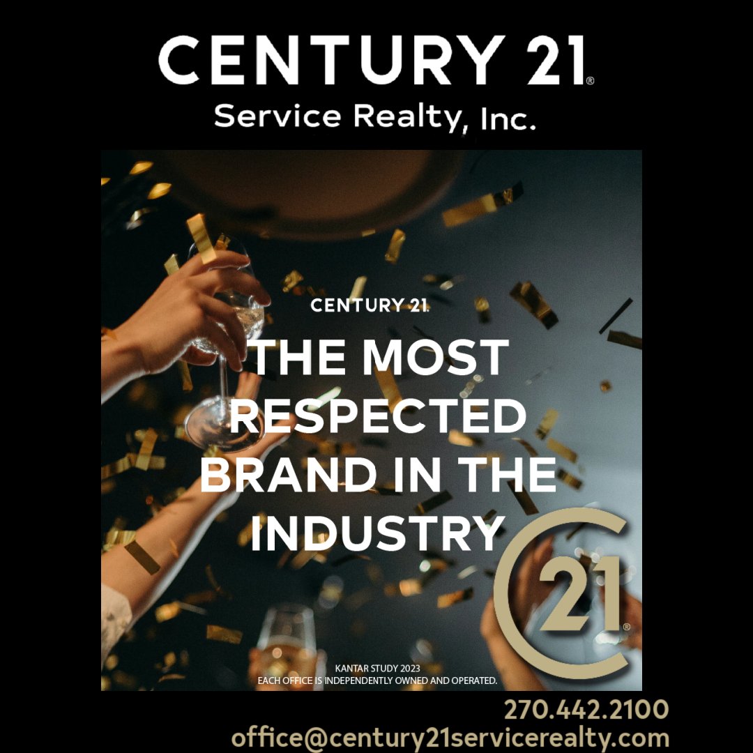 Our 52 year reputation precedes us. #thisisourcentury

#realtor #realestate #paducahrealestate #westkentuckyrealestate #lakesrealestate #4riversrealestate #bentonrealestate #murrayrealestate #mayfieldrealestate #century21 #Century21servicerealty #communityfirst #C21 #C21Service