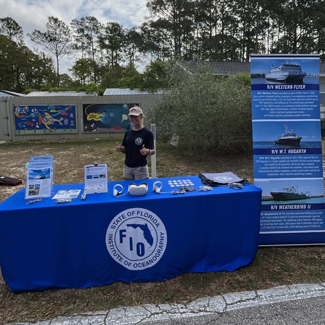 Last Saturday, FIO exhibited at @FSUMarineLab's Open House, which celebrated it's 75th anniversary. The celebration convened research labs, public agencies, and community organizations facilitating the presentation of their respective initiatives alongside various activities.