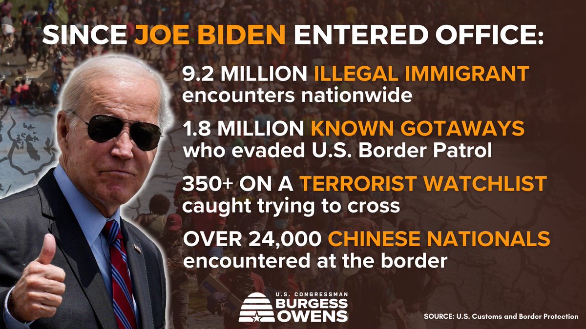 It's been 348 days since @HouseGOP PASSED the strongest border security bill in history to finally secure our southern border. This crisis was manufactured by President Biden and is being facilitated by Senate Democrats who refuse to vote on H.R. 2.