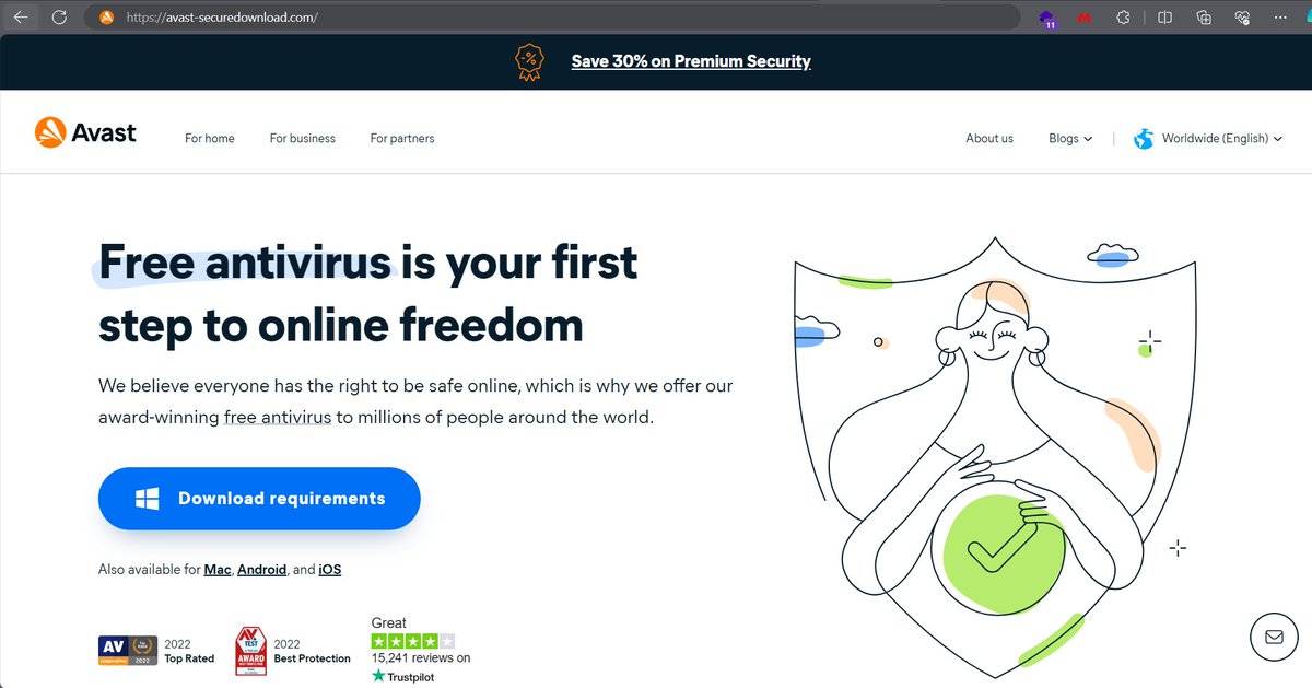 g0njxa's tweet image. ⚠️Watch out fake AV websites sharing malware

#Spynote (for android)
/avast-securedownload.com @Avast 

#Lumma Stealer
/bitdefender-app.com @Bitdefender 

#StealC (via Buer Loader?)
/malwarebytes.pro @Malwarebytes 

samples and detonations below 👀