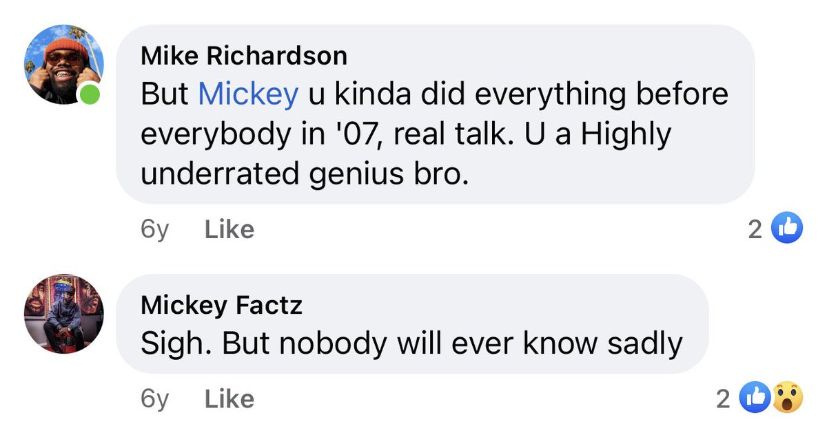 IG: Mickey.Factz (@mickeyfactz) on Twitter photo They will always credit other people before me. But what do we do??? KEEP CREATING NEW STUFF! Got a school now!
<a href="/Freshdotdaily/">Fresh Daily</a> thank you bro They will always credit other people before me. But what do we do??? KEEP CREATING NEW STUFF! Got a school now!
<a href="/Freshdotdaily/">Fresh Daily</a> thank you bro