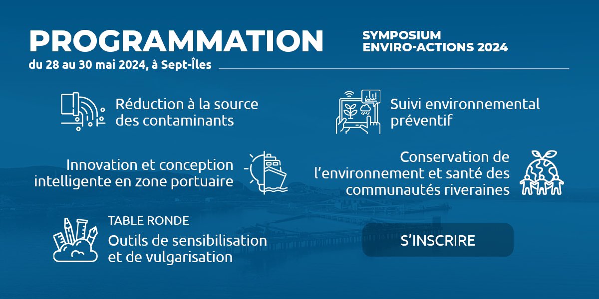 Réseau Québec maritime (@rqm_quebec) on Twitter photo Découvrez la programmation complète du Symposium Enviro-Actions 2024  organisé par <a href="/INRESTcanada/">INREST</a>, <a href="/IFQMer/">IFQM</a> <a href="/Sodesqc/">Sodes</a> et le RQM. 
👉 bit.ly/SEA2024Program…
Conférences innovantes en #recherche #maritime et #portuaire
#SEA2024 Découvrez la programmation complète du Symposium Enviro-Actions 2024  organisé par <a href="/INRESTcanada/">INREST</a>, <a href="/IFQMer/">IFQM</a> <a href="/Sodesqc/">Sodes</a> et le RQM. 
👉 bit.ly/SEA2024Program…
Conférences innovantes en #recherche #maritime et #portuaire
#SEA2024