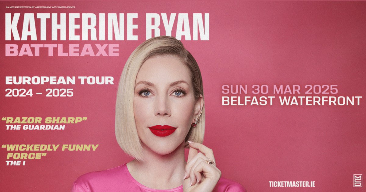 Comedy royalty Katherine Ryan is bringing her brand-new live show, Battleaxe, to our stage next March 👑 Star of UKTV’s Parental Guidance and Comedy Central’s Out of Order with Rosie Jones and Judi Love, Katherine is the Queen of comedy ✨ bit.ly/4dbjprr