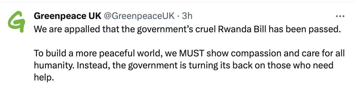 Unbelievable for Greenpeace to claim 'care for all humanity' when they are directly responsible for children continuing to go blind and die in the Philippines from lack of vitamin A. Most despicable eNGO EVER.