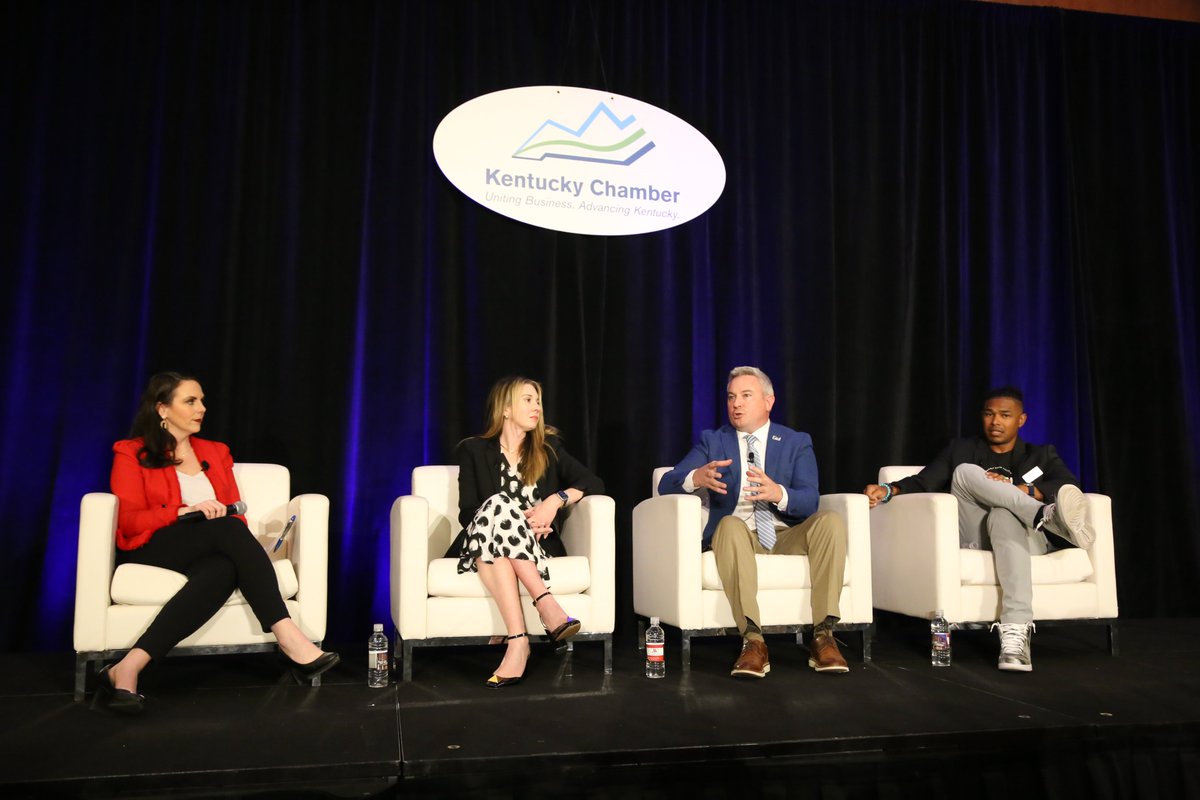 Kentucky Chamber leaders, including @AshliWatts of the Chamber, @paigeelise of @Aetna, @PresQuarles of @KCTCS, and @Condrad6 of HJI Supply Chain Solutions, are sharing their experiences as CEOs and providing advice for professionals who are seeking to advance in their career.