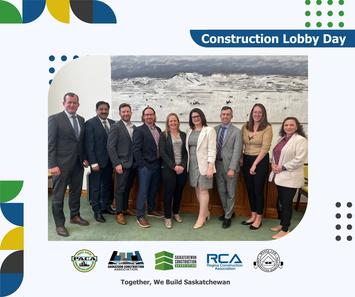 🏛️Lobby Day 2024🏛️

Industry leaders had productive discussions with the NDP Caucus about crucial industry priorities. 

Thank you for the opportunity!

#TogetherWeBuildSK🏗️ | #ConstructionLobbyDay