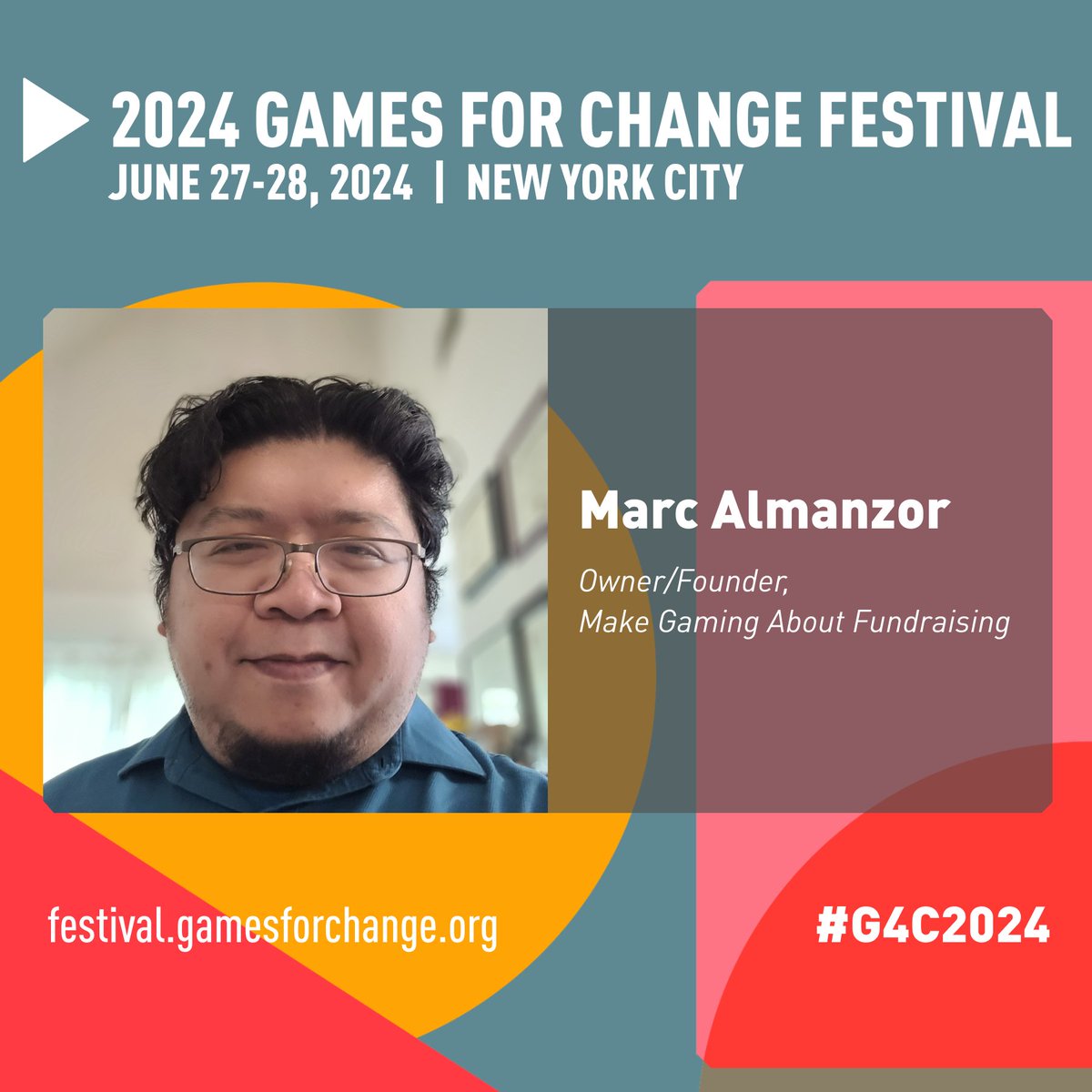 Thrilled to speak at @G4C Festival, 6/27-6/28! This year's theme, The 2030 Marker: A Catalyst for Global Change, dives into how games & XR support the UN's SDGs—excited for innovation & impact! 📷📷

Tickets: bit.ly/G4C2024_SPEAKER

#G4C2024