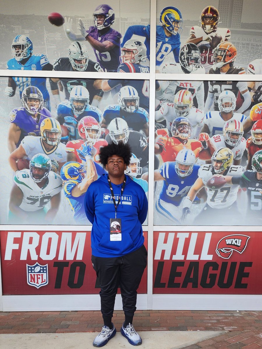 Junior Day at WKU with the coaching staff at their spring game. It was a great opportunity. Go Hilltoppers! #TrustInGod #TrustTheProcess2024 @TheKramme @lamattina_nick @CoachBernardi74 @JPRockMO @athletics_r @AWilliamsUSA @elitefootball @BlueGreyFB @WCAFootball @AWilliamsUSA
