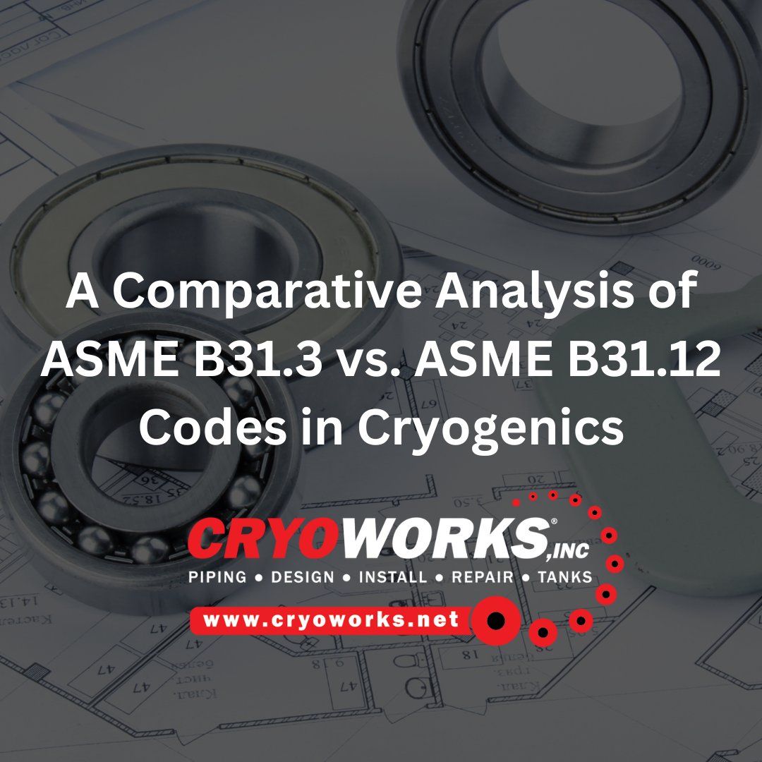 CryoWorksInc's tweet photo. Wonder how ASME B31.3  and ASME B31.12 codes compare and vary in Cryogenics?
https://t.co/0Sb52rsuiL

Contact CryoWorks to get started on your Cryogenic Piping System that meets the code!
✉️ sales@cryoworks.net
☎️ 951-360-0920

#ASME #Cryogenics #Engineering #CryoWorks https://t.co/MvtZtfxIuY