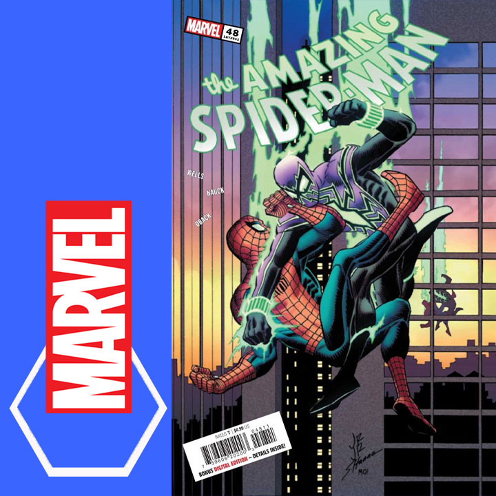Next is #TheAmazingSpiderMan #48 by @zebwells @ToddNauck @soniaoback and @JoeCaramagna from @Marvel - In this issue, the web-slinger faces a formidable adversary: Chasm, and their rivalry reaches new heights as they clash across the New York skyline ^KB wp.me/p8WCuG-3mP