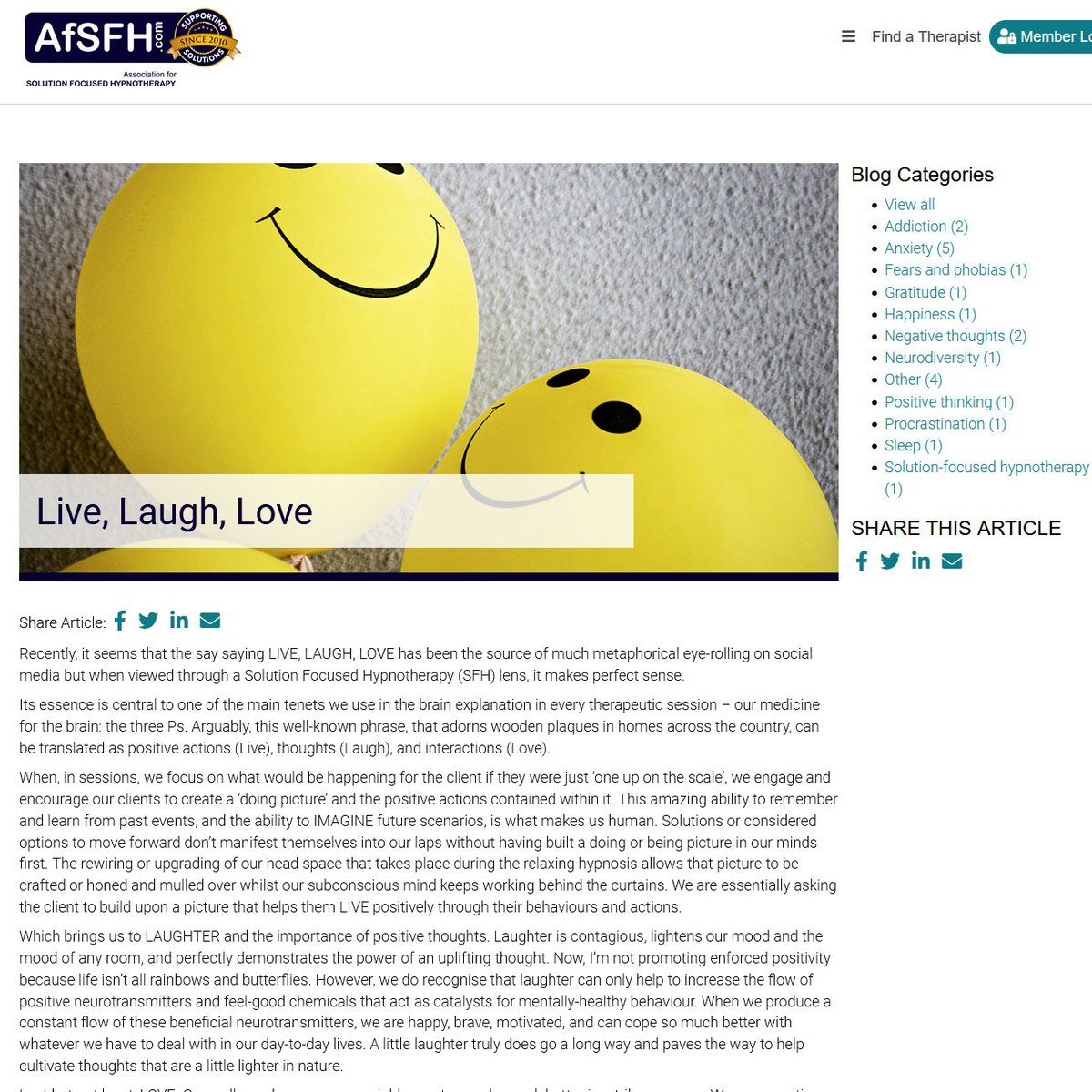 AfSFH's tweet photo. The latest article has been posted on the AfSFH Website. It looks at the benefits of the 3Ps and it's from Amanda Quail. Read the blog at https://t.co/CVg4AxilAB https://t.co/IDIvQpCPdG