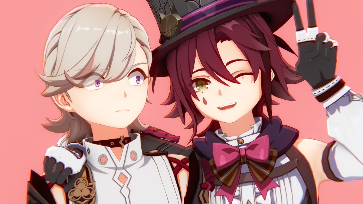 britishheizou's tweet photo. I uno reversed the outfits :)
Almost coming to a year, that I've created this original chaotic duo. I love them so much
#Heizou #Lyney #Genshin #GenshinImpact #MMD https://t.co/8Ats0mpZgG