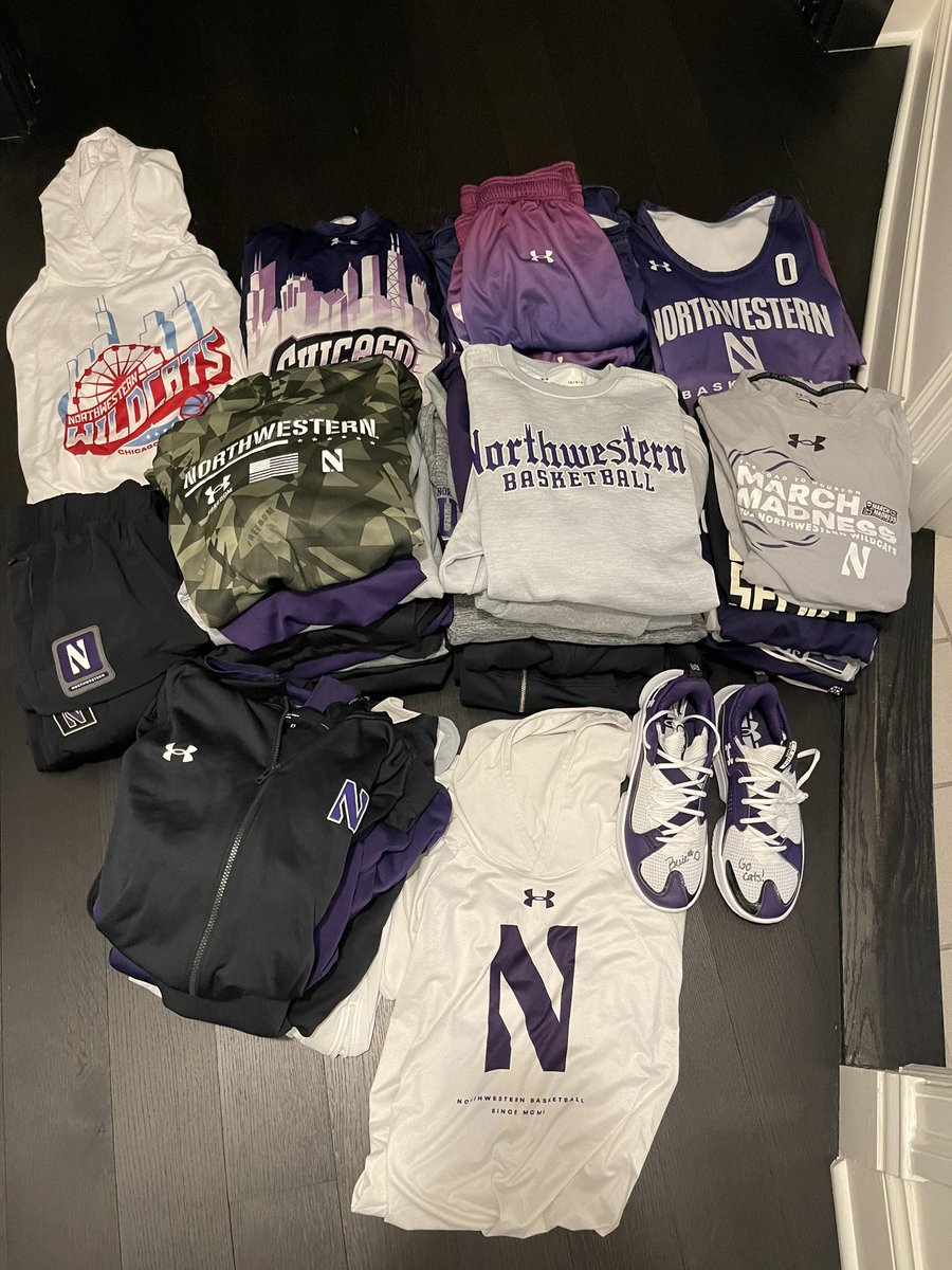Northwestern Fans 🟣⚪️ It’s going down tomorrow night with @theplayerstrunk Dropping all my gear from the past 5 years at 7PM CT. Click the link below to be notified when it goes live… jerseys, shoes, travel gear, etc. ⬇️⬇️ theplayerstrunk.com/pages/boo-buie…