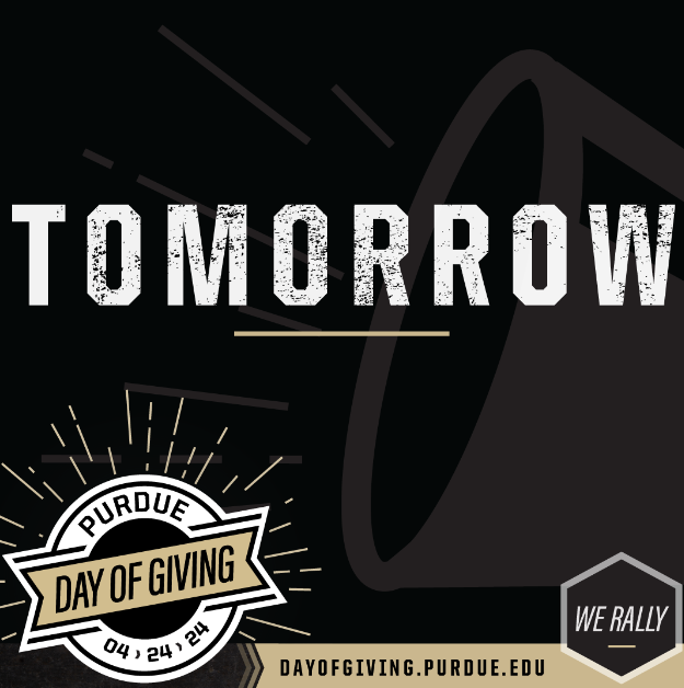 PurdueLunabotic's tweet photo. Attention all: Purdue Day of Giving is TOMORROW 4/24!!! We're excited to be a part to fundraise for our 24-25 season robot so please keep us in mind if you donate tomorrow π€ππ€
#PurdueDayofGiving #purduelunabotics
#purdueengineers #nasalunabotics
#purduedayofgiving https://t.co/4YtpeDOrHo