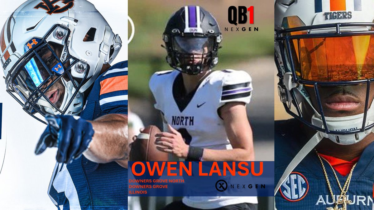 2026 3⃣⭐️QB Owen Lansu <a href="/OwenLansu12/">Owen Lansu</a> Downers Grove North <a href="/DGNFootball/">DGN Football</a> (Downers Grove-Illinois) powered by @NxtLevelAtx set for a Friday visit with Auburn <a href="/AuburnFootball/">Auburn Football</a>