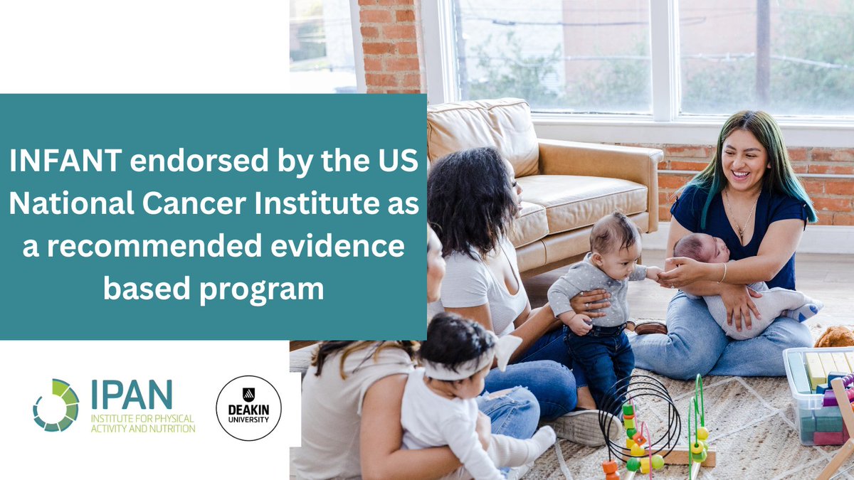 We’re thrilled to see our @INFANTprogram endorsed by the US National Cancer Institute as a recommended evidence-based program – highlighting the need for early childhood intervention to influence health later in life. Well done! More: bit.ly/3xKvaot
@deakinresearch