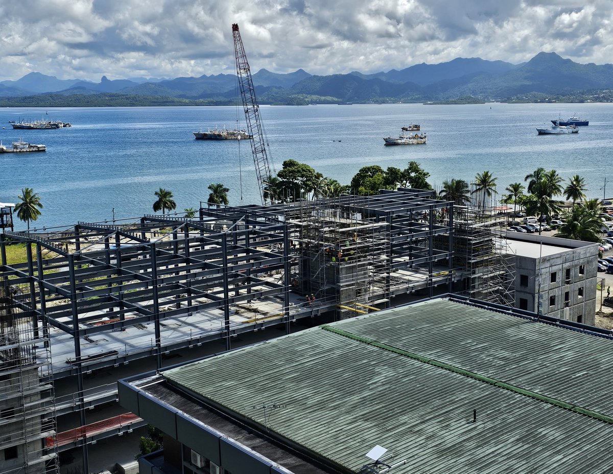 A great sign of confidence in #tourism and progress, with the Garden Inn by Hilton project in #Suva continuing on track. 179 much needed rooms to be added. The strength in tourism is driving continued investment.