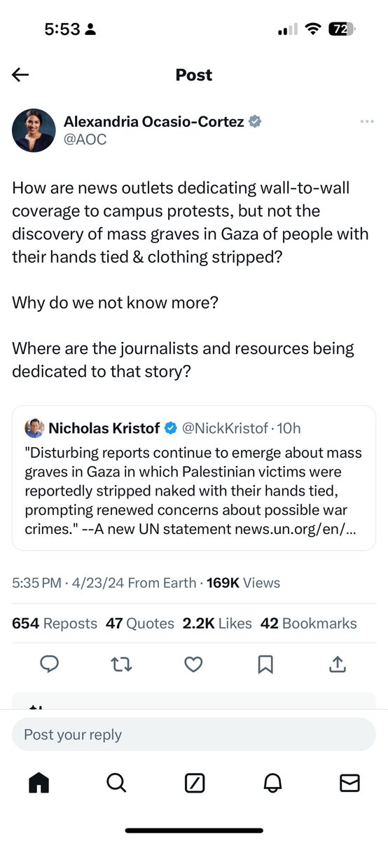 the difference between what’s going on at Columbia and this claim from the Gazan authorities is that one of them is in America, a few miles from the HQs of most US news outlets. The other is in a war zone where they are reliant on info from competing parties in a war.