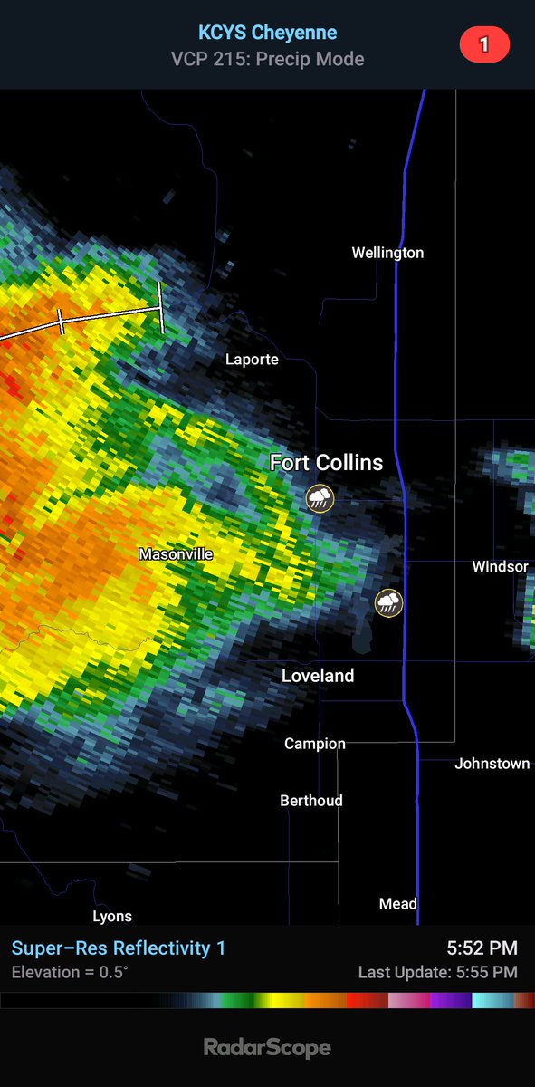Out of thin air..thar she blows! #cowx #fortcollins