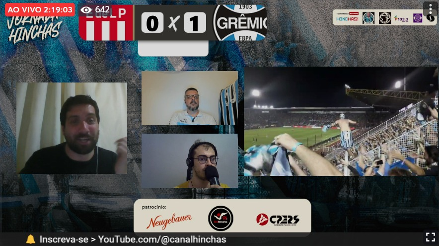 Somos mais de 600 aparelhos simultâneos! Vamos hinchada!