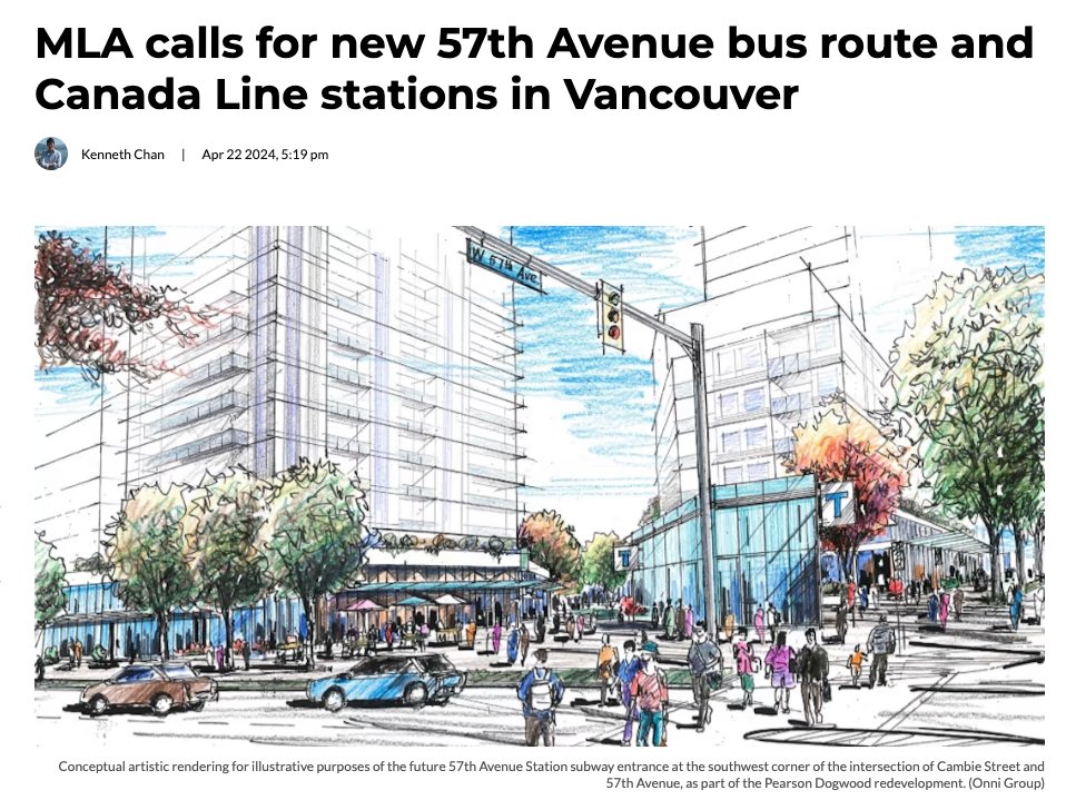 With the growing community and new housing developments being built in South Vancouver, we need more transit services and infrastructure investments, including a new 57th Avenue bus route and additional Canada Line stations at 33rd and 57th Avenues. 🚍 #bcpoli 👇 Have a read: