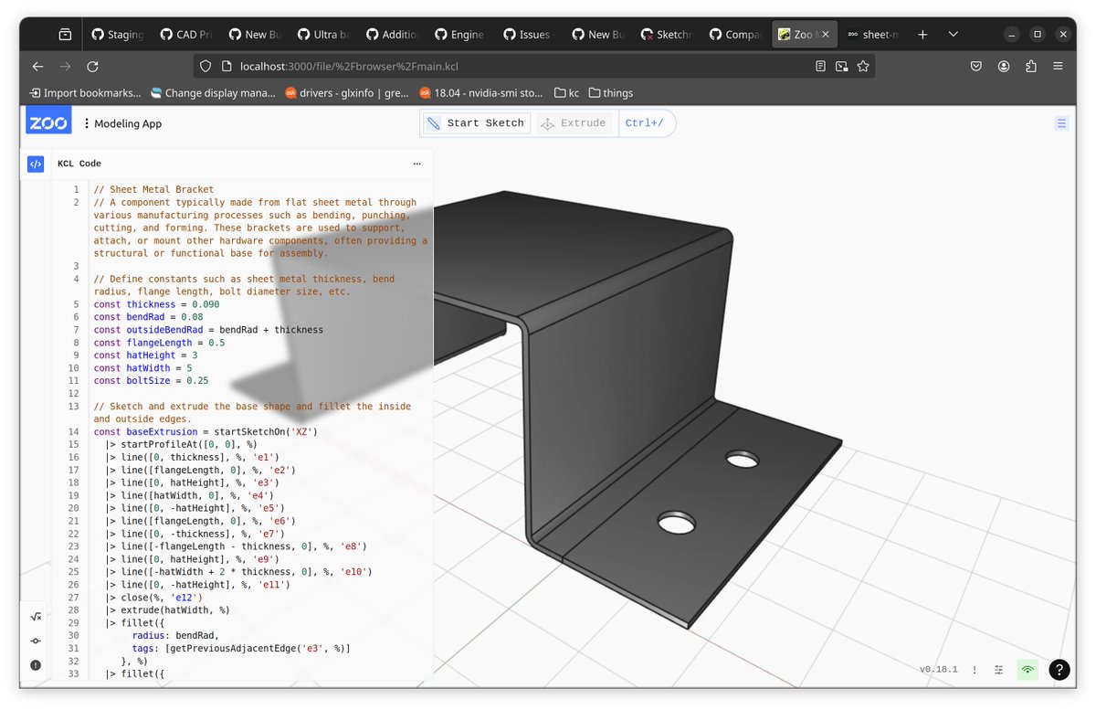 We aren't messing around at @zoodotdev . Everyone is absolutely crushing it. I thought it'd take us at least another year to have some of these features in place. We still have work to do, but it's good to take a look back at how far you've come. #3dmodeling -> #cad