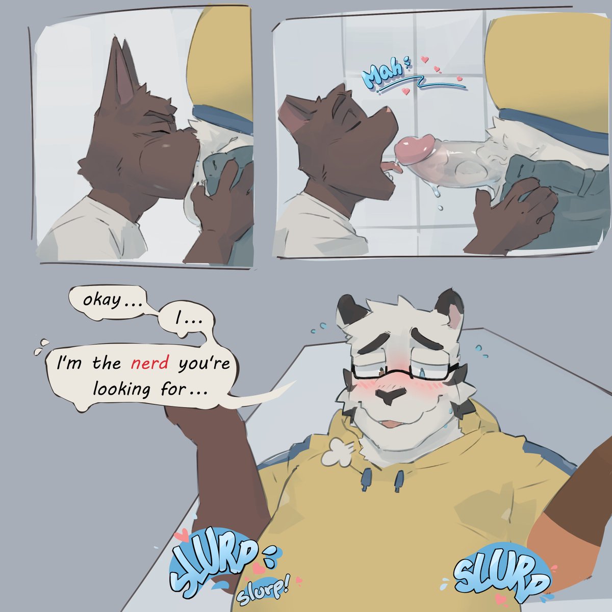 LewdoCat's tweet photo. Oh no! the cock sucker bullies! 😨

commission for @Frost8Bits ❤️thank you so much! https://t.co/Ia1a7S05Yk