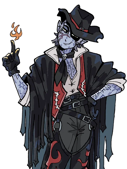 paeris if he were an awesome cowboy  