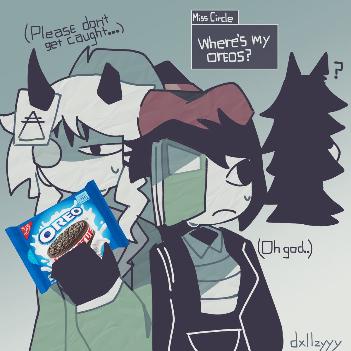 Miss Emily and Miss Grace Stealing Oreos🤫🤫 (Got this idea from a website) credits:@/A3DGhost #fundamentalpapereducation
