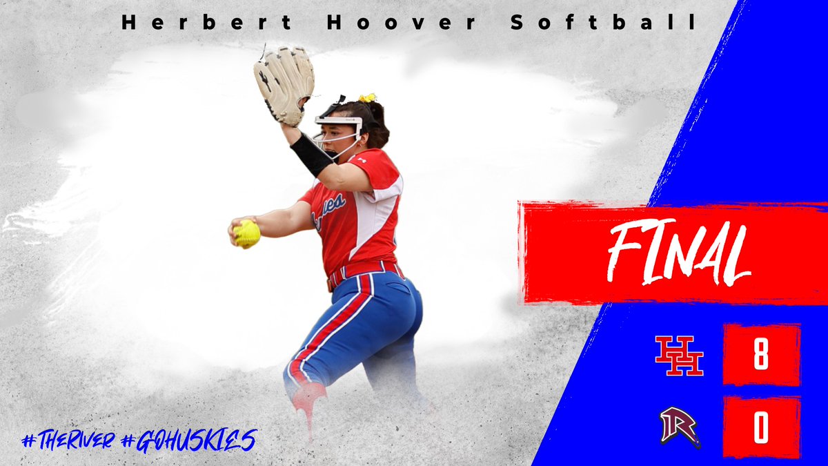 Softball Final: #1 Hoover 8 #5 Roane 0 (6 innings) ... Hoover hands Roane County their first loss of the season. Laila Varney pitched a perfect game striking out 16 of the 18 batters she faced. #TheRiver #GoHuskies #wvprepsb #perfection