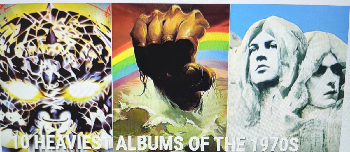 The 10 Heaviest Albums of the 1970's (not recorded by Black Sabbath). Ritchie Blackmore plays on 2 of them!  #ritchieblackmore