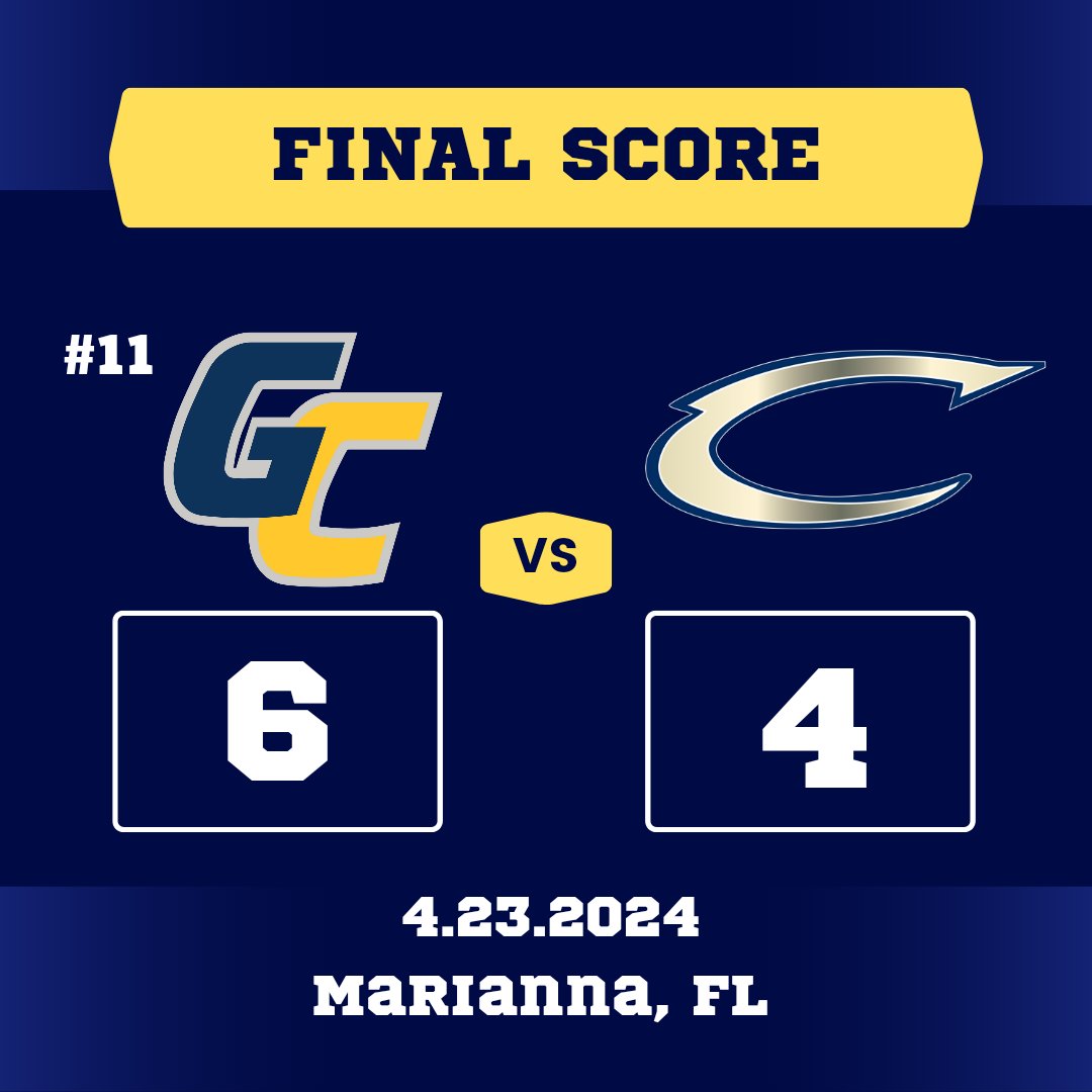 gcsccommodores's tweet photo. ANCHOR UP LADY COMMODORES!
The #11 Lady Commodores take the W over the Lady Indians 6-4 in Marianna, FL, earning their 12th Conference win.

Starting pitcher Marissa Barnes allowed four hits and four runs over four innings, striking out three and walking two. https://t.co/0EmvoLDDRO