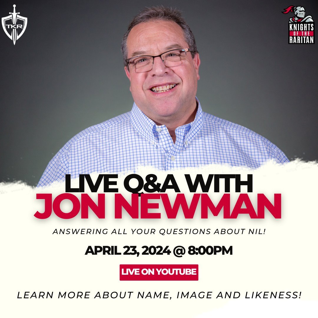 🚨TKR LIVESTREAM🚨 @KnightsRaritan President @jonnew is LIVE on the @RutgersPodcast right now discussing all things Name, Image and Likeness! 👉 tinyurl.com/yf6s4rya
