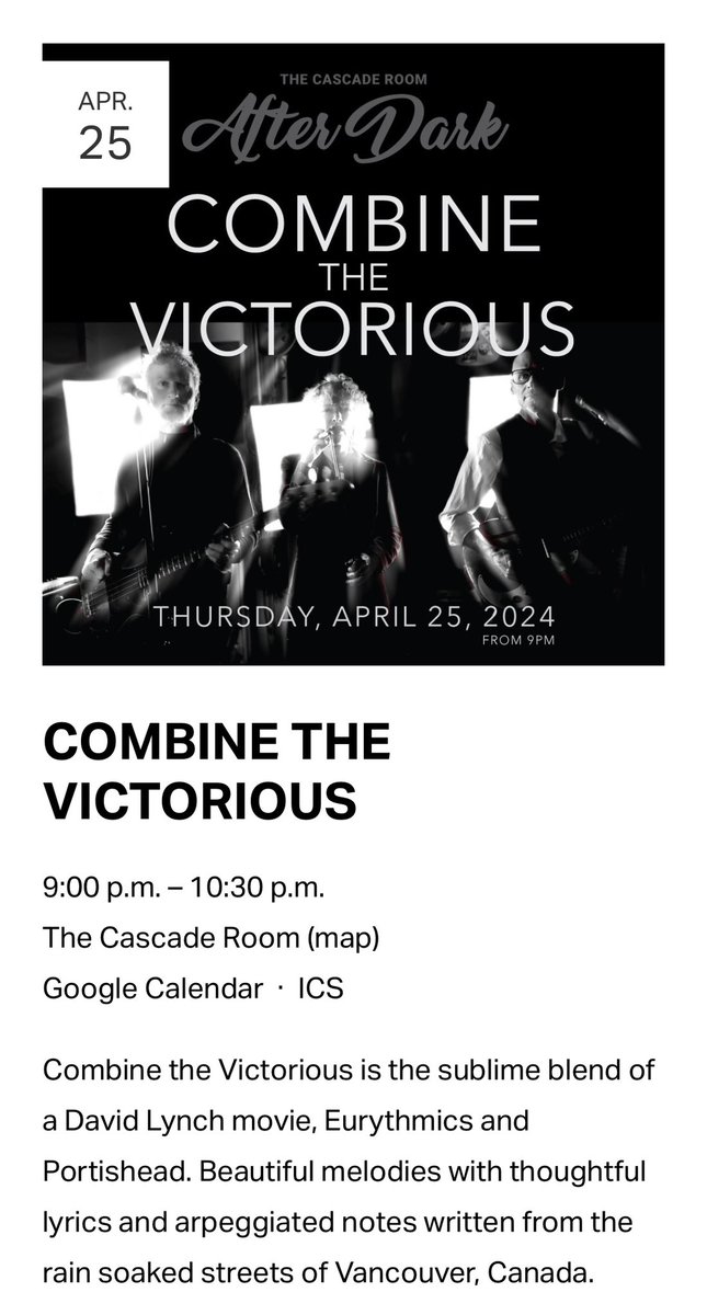 THIS THURSDAY @thecascaderoom thanks for the mention @3am_revelations