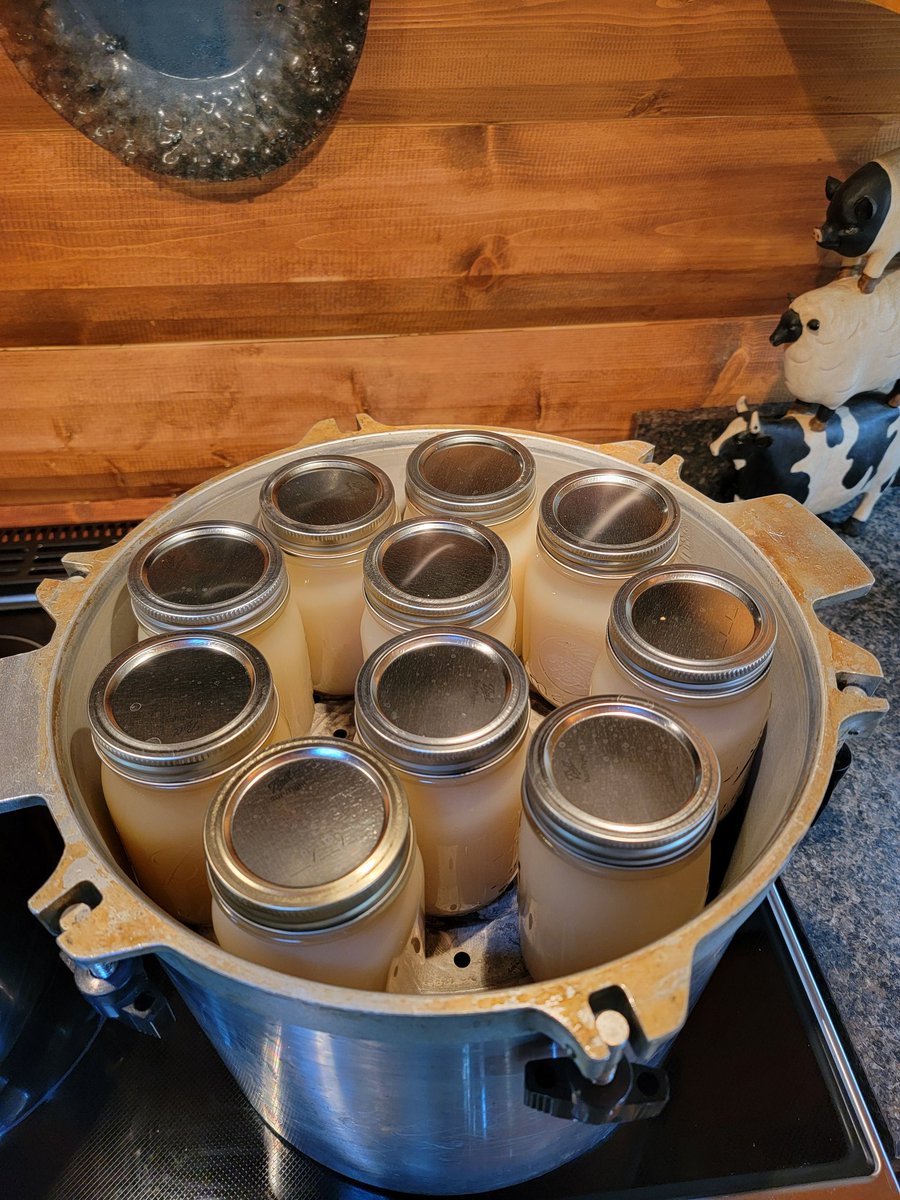 It still makes my heart skip a healthy beat when I fill up the 921 All-American. 🇺🇸
Twenty-five hens of bone broth that took four days to make.