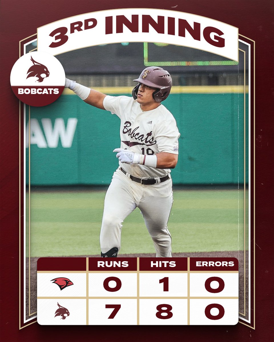 Increase the lead to 7 runs after a 5-run 3rd #EatEmUp #SlamMarcos