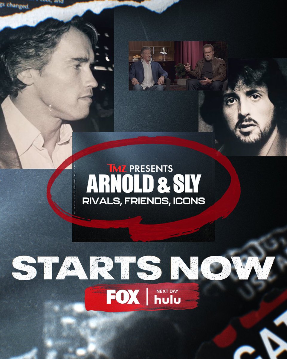 You know their names, now it’s time for the truth behind their famous rivalry. #TMZInvestigates: Stallone and Schwarzenegger starts NOW on FOX!