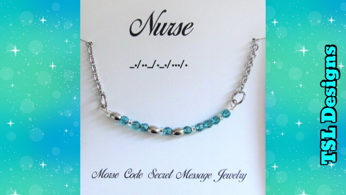 Nurse Morse Code Stainless Steel and Crystal Birthstone Delicate Necklace⠀⠀
buff.ly/3hnZb2E⠀⠀
#necklace #morsecodejewelry #morsecodenecklace #handmade #jewelry #handcrafted #shopsmall #etsy #nurse #nurses #nurselife #etsyshop #etsyhandmade #etsyjewelry