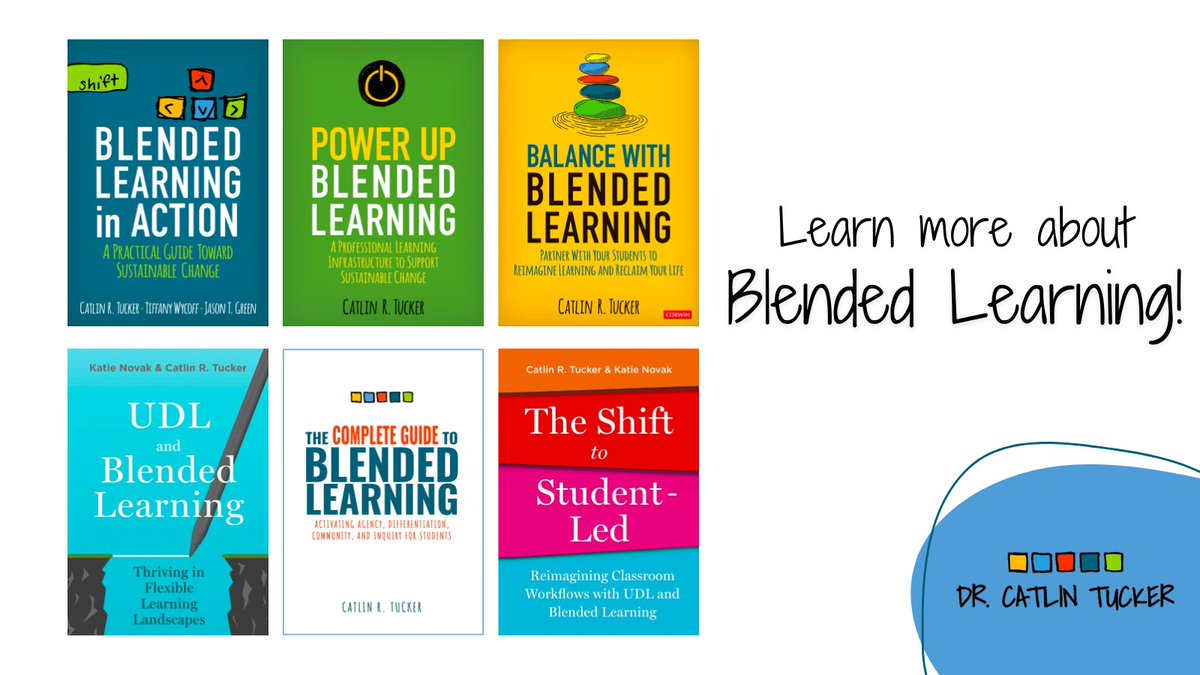 Don’t know where to start with #BlendedLearning?

Try reading one of my 📚books! 

Check out the video on my website for an explainer: bit.ly/3mYjLfR  

#EdChat #UKEdChat #EdChatEU #AussieEd #AfricaEd #EdChatAsia